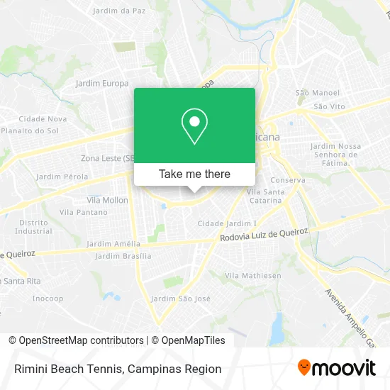 Rimini Beach Tennis map