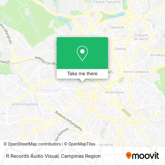 R Records Áudio Visual map