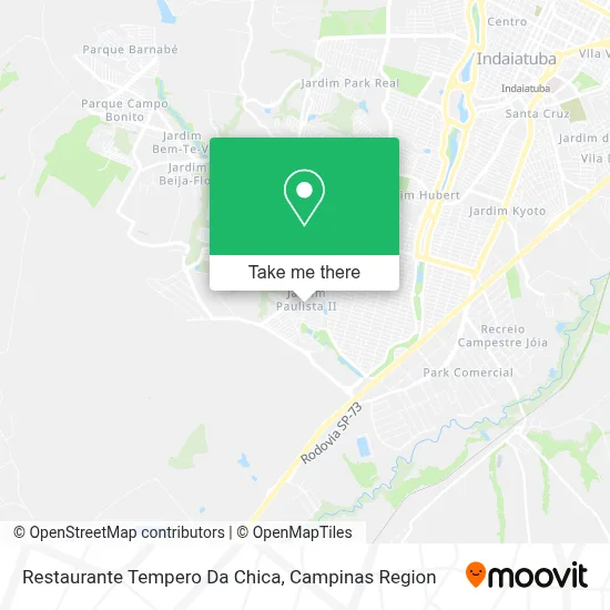 Restaurante Tempero Da Chica map