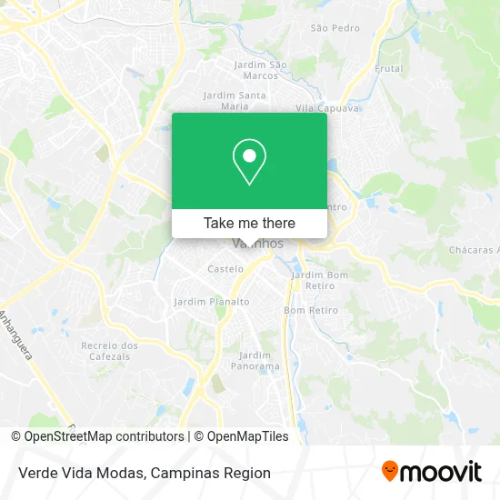 Verde Vida Modas map