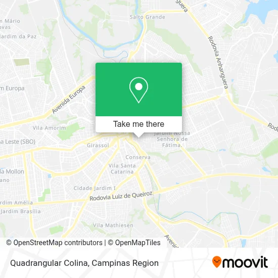Quadrangular Colina map