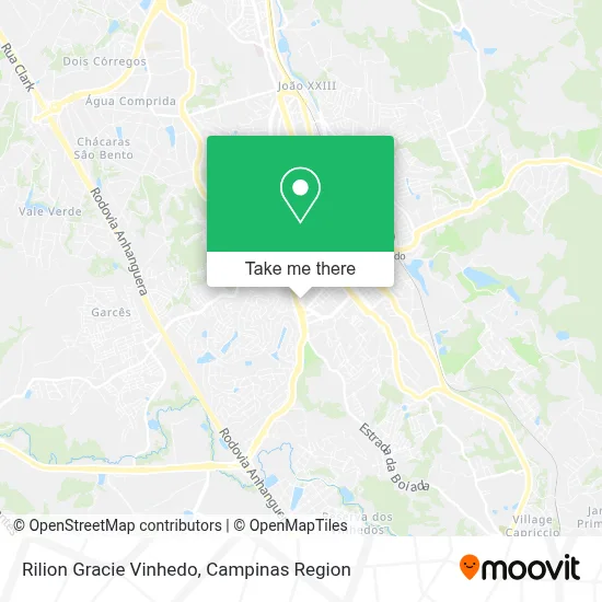 Rilion Gracie Vinhedo map