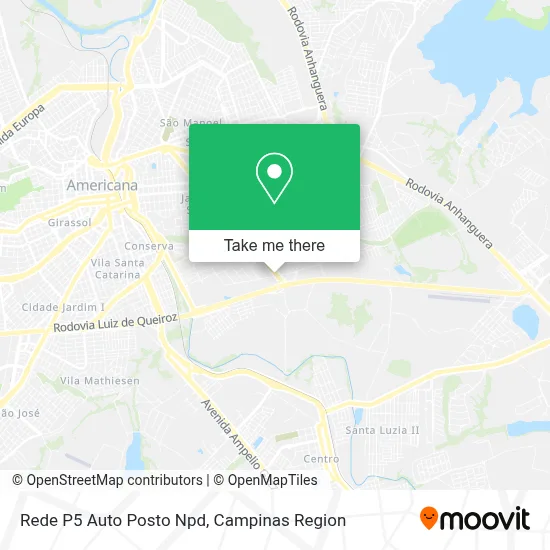 Rede P5 Auto Posto Npd map