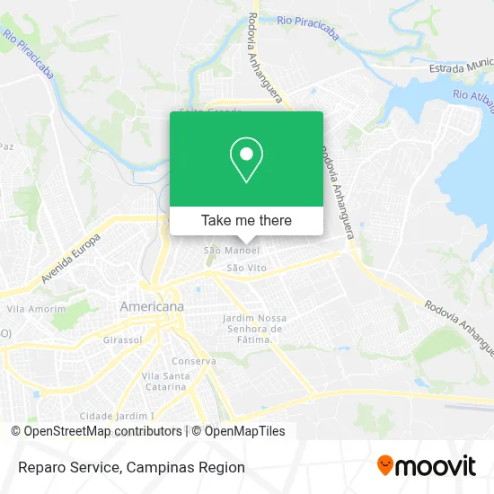 Reparo Service map