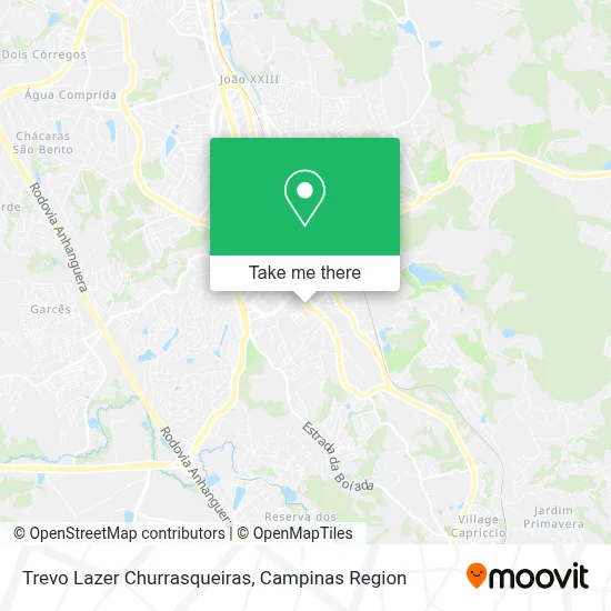 Trevo Lazer Churrasqueiras map