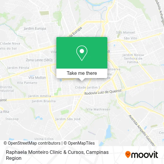 Raphaela Monteiro Clinic & Cursos map