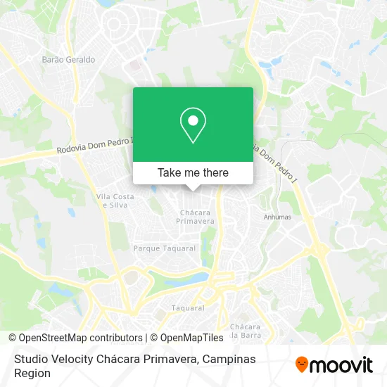 Studio Velocity Chácara Primavera map