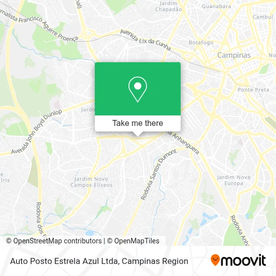 Auto Posto Estrela Azul Ltda map