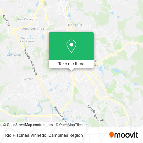 Rio Piscinas Vinhedo map