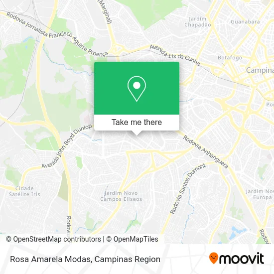 Rosa Amarela Modas map