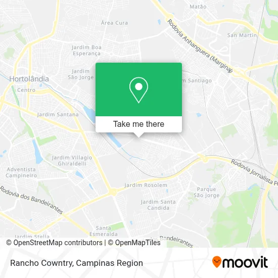 Rancho Cowntry map