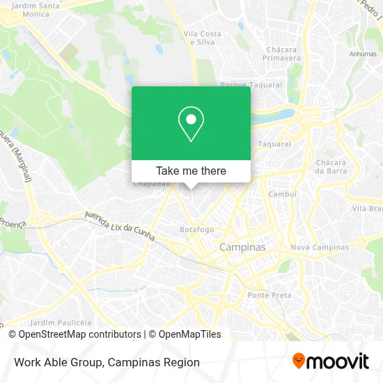 Work Able Group map