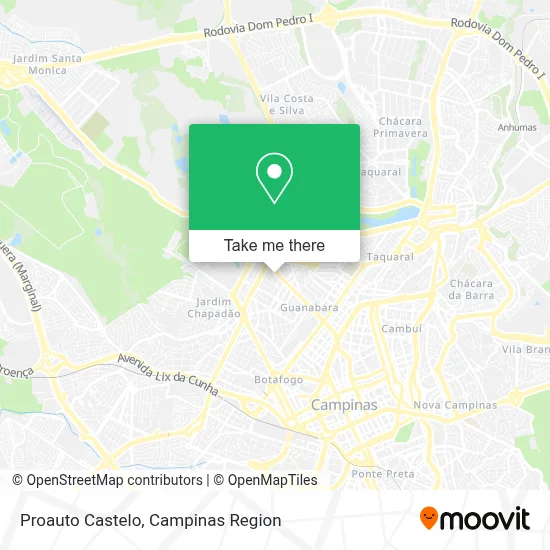 Proauto Castelo map