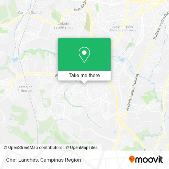 Chef Lanches map