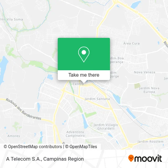 A Telecom S.A. map