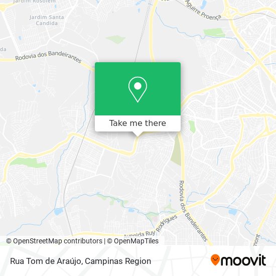 Mapa Rua Tom de Araújo