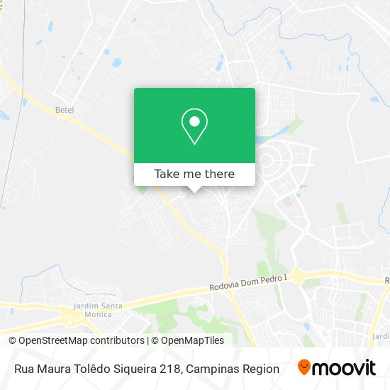 Rua Maura Tolêdo Siqueira 218 map