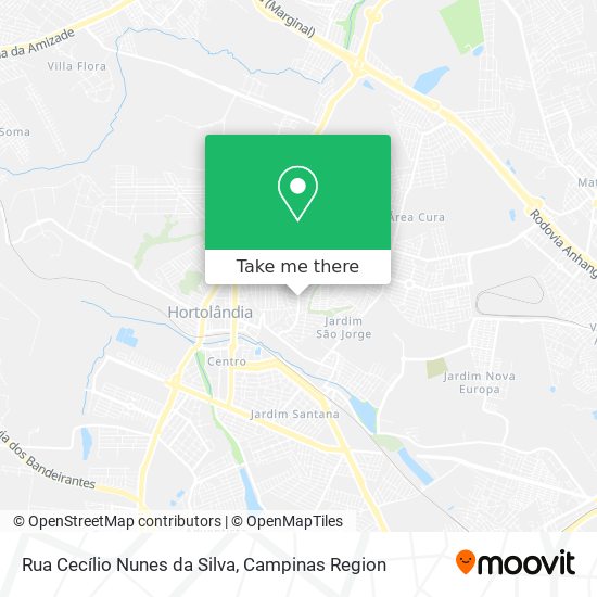 Mapa Rua Cecílio Nunes da Silva