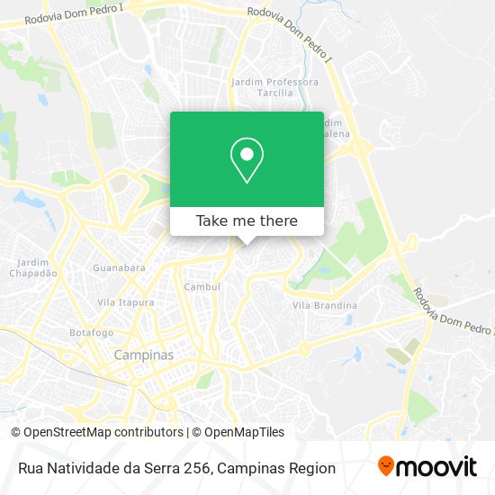 Mapa Rua Natividade da Serra 256