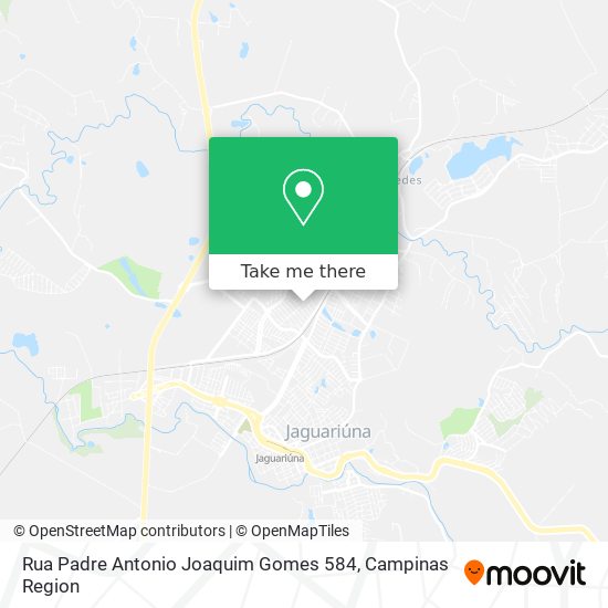 Mapa Rua Padre Antonio Joaquim Gomes 584