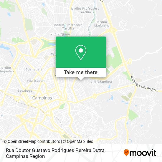 Rua Doutor Gustavo Rodrigues Pereira Dutra map