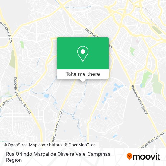 Rua Orlindo Marçal de Oliveira Vale map