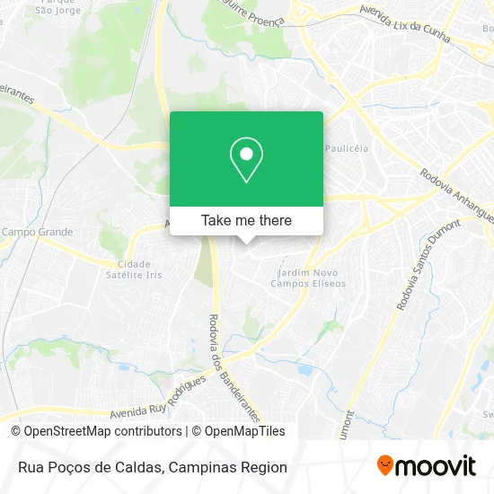 Rua Poços de Caldas map