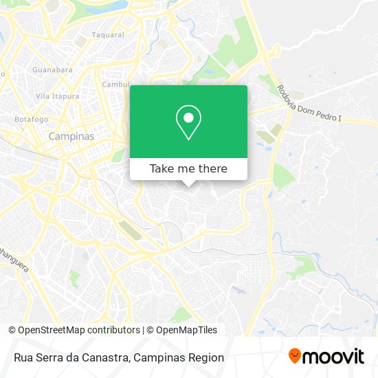 Rua Serra da Canastra map