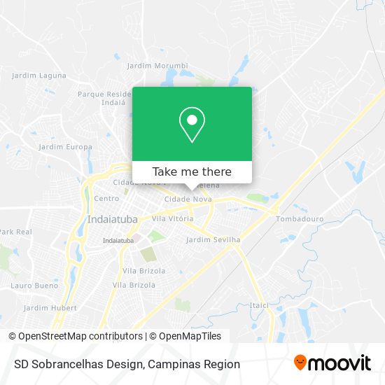 SD Sobrancelhas Design map