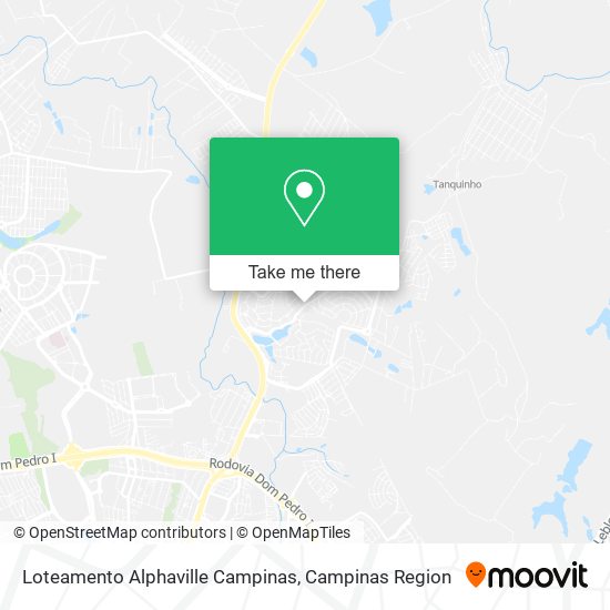 Loteamento Alphaville Campinas map