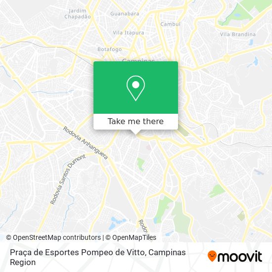 Mapa Praça de Esportes Pompeo de Vitto