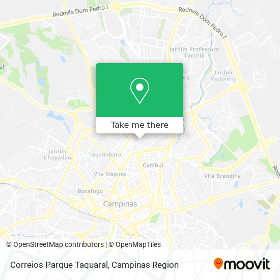 Correios Parque Taquaral map