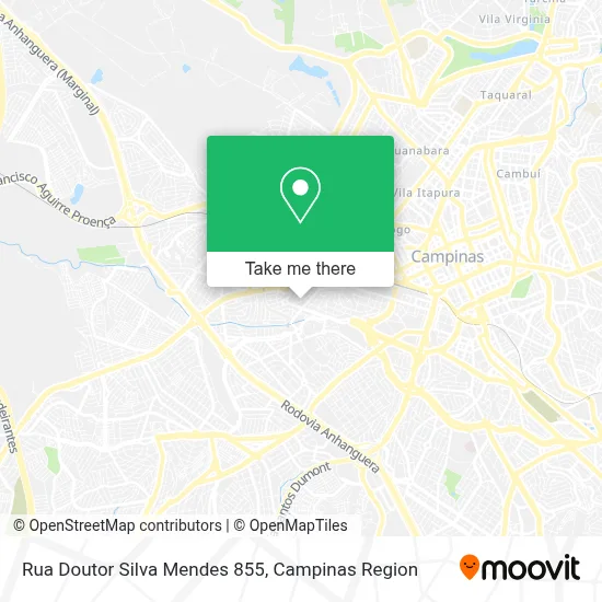 Rua Doutor Silva Mendes 855 map