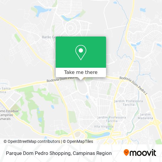 Parque Dom Pedro Shopping map