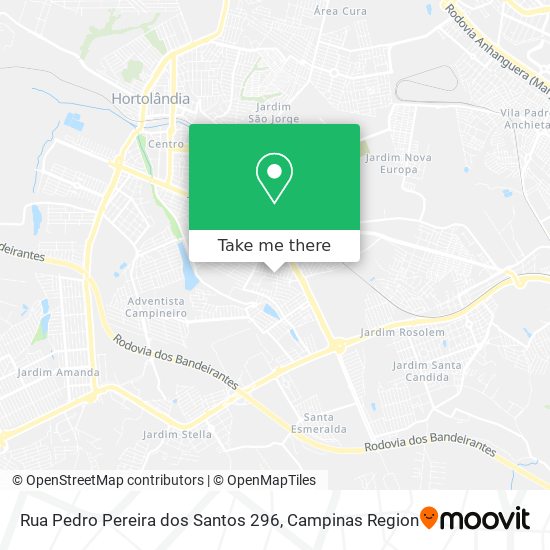Rua Pedro Pereira dos Santos 296 map