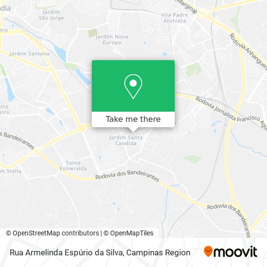 Mapa Rua Armelinda Espúrio da Silva