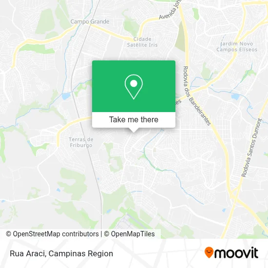 Rua Araci map