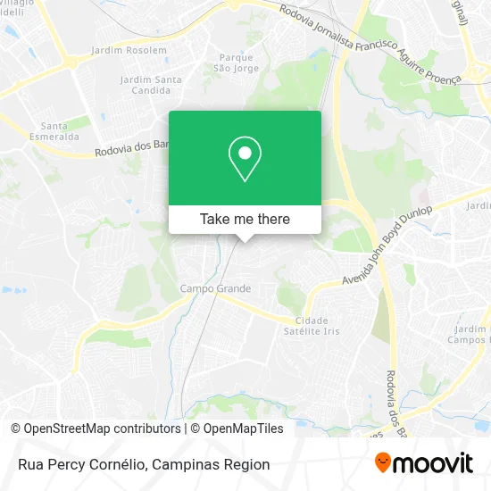 Rua Percy Cornélio map