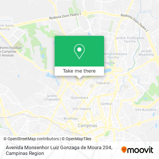 Avenida Monsenhor Luiz Gonzaga de Moura 204 map