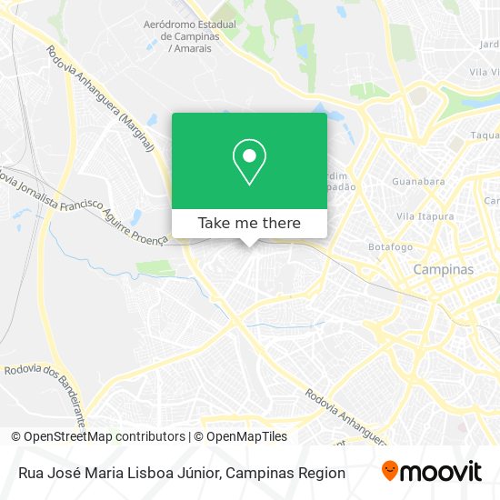 Mapa Rua José Maria Lisboa Júnior