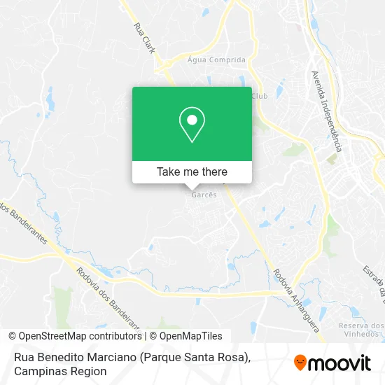Rua Benedito Marciano (Parque Santa Rosa) map