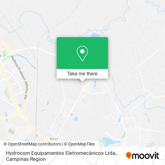 Hydrocom Equipamentos Eletromecânicos Ltda. map