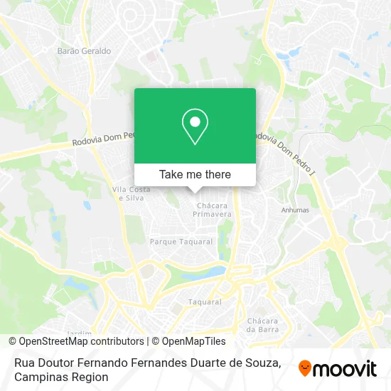 Rua Doutor Fernando Fernandes Duarte de Souza map