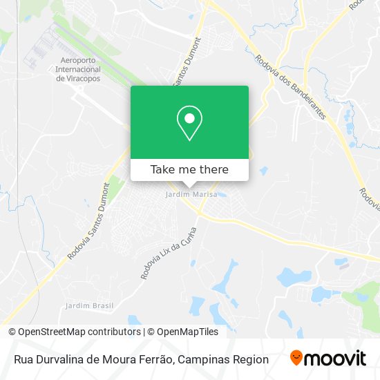 Mapa Rua Durvalina de Moura Ferrão