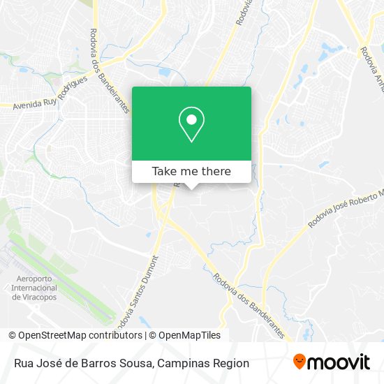 Mapa Rua José de Barros Sousa