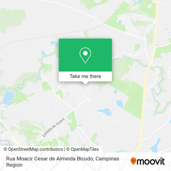 Rua Moacir Cesar de Almeida Bicudo map