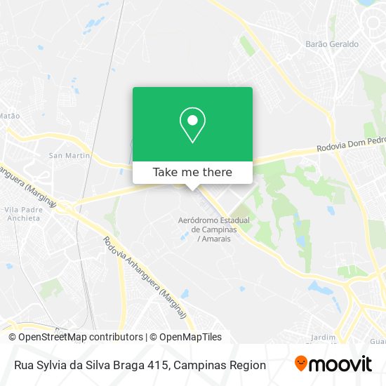 Mapa Rua Sylvia da Silva Braga 415