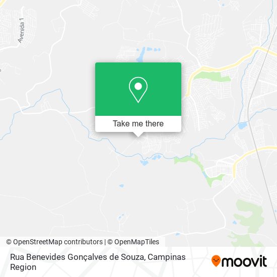 Rua Benevides Gonçalves de Souza map