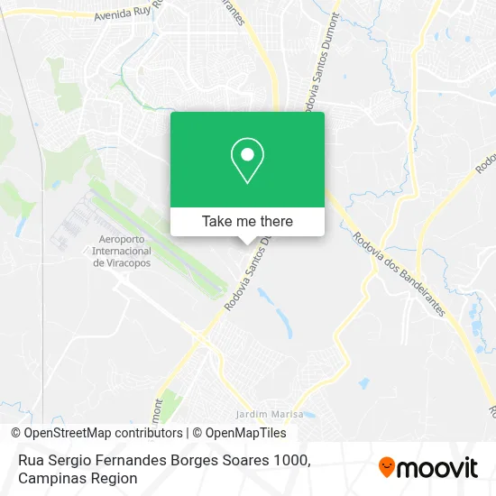 Rua Sergio Fernandes Borges Soares 1000 map