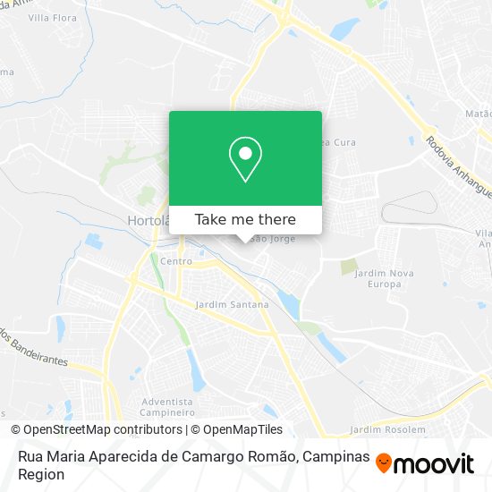 Mapa Rua Maria Aparecida de Camargo Romão